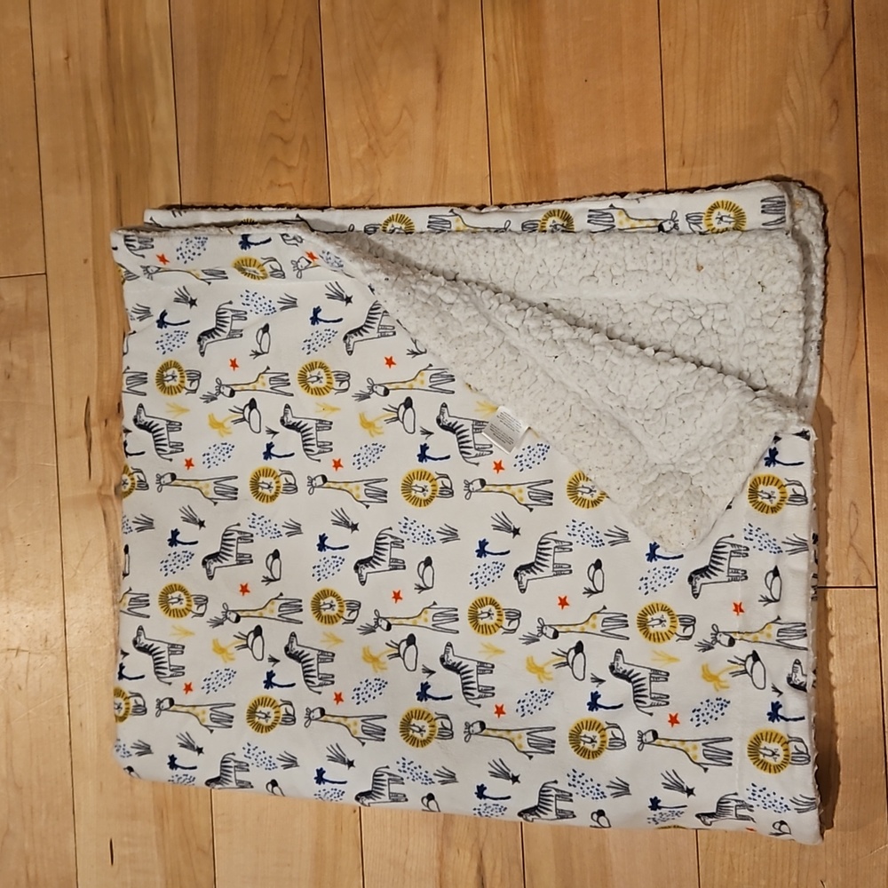 Sherpa baby blanket